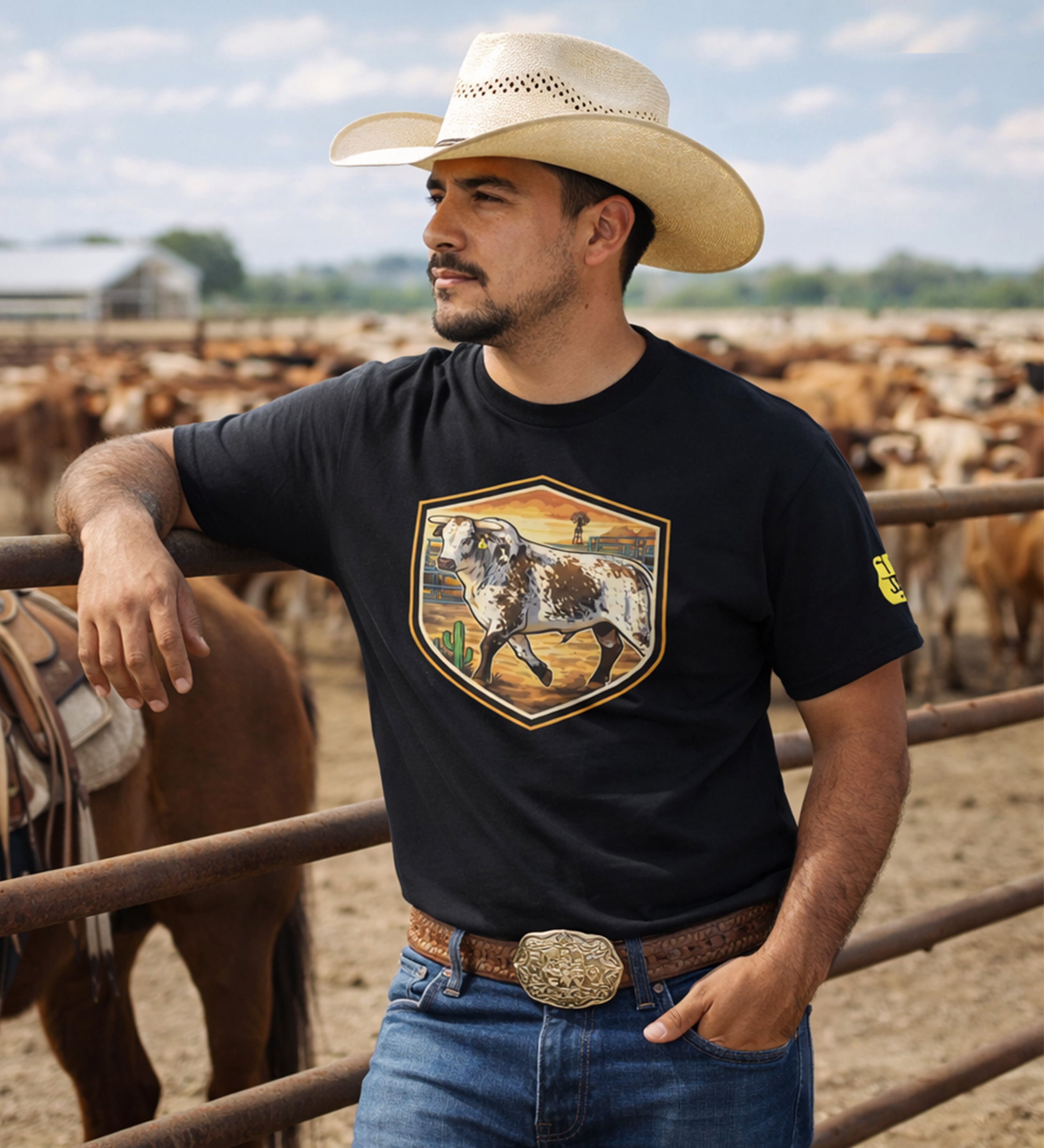 El alma del rancho camiseta vaquera