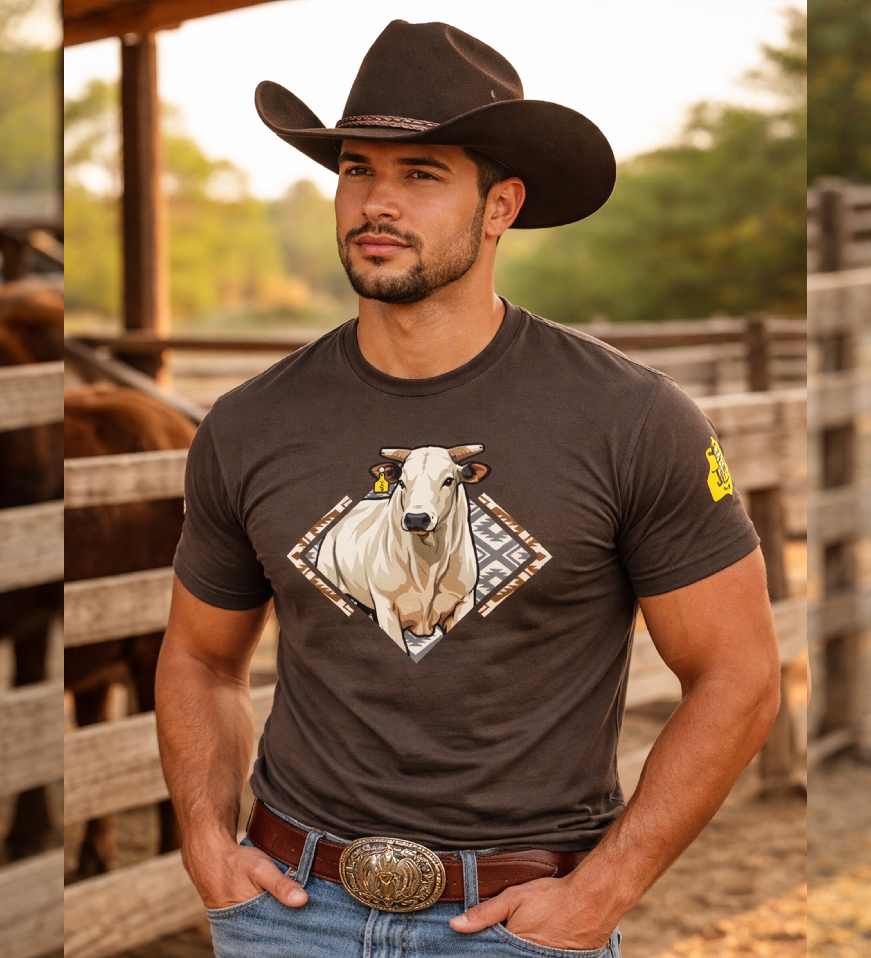 El rey del rancho camiseta vaquera
