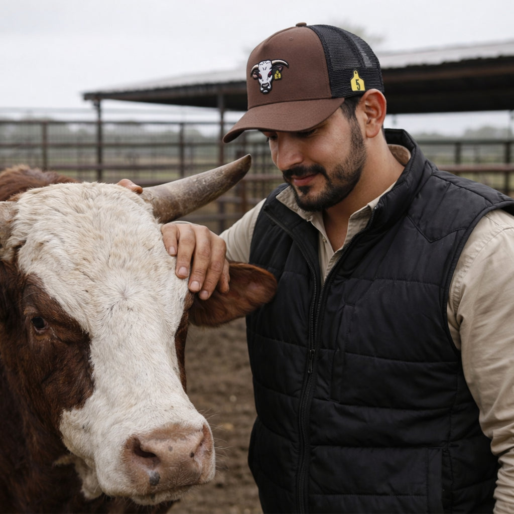 Gorra de camionero marrón Mad Bull