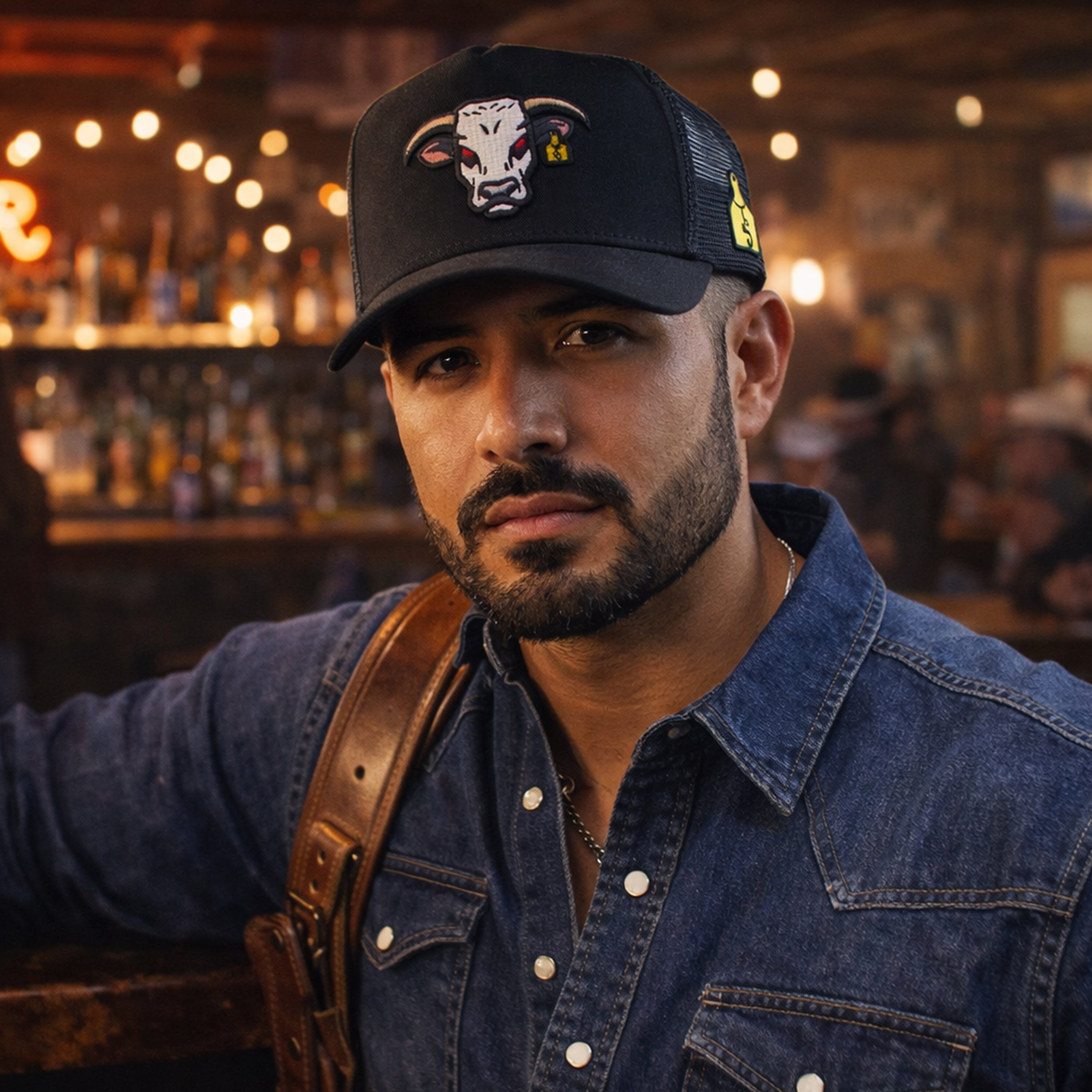 Gorra de camionero negra Mad Bull