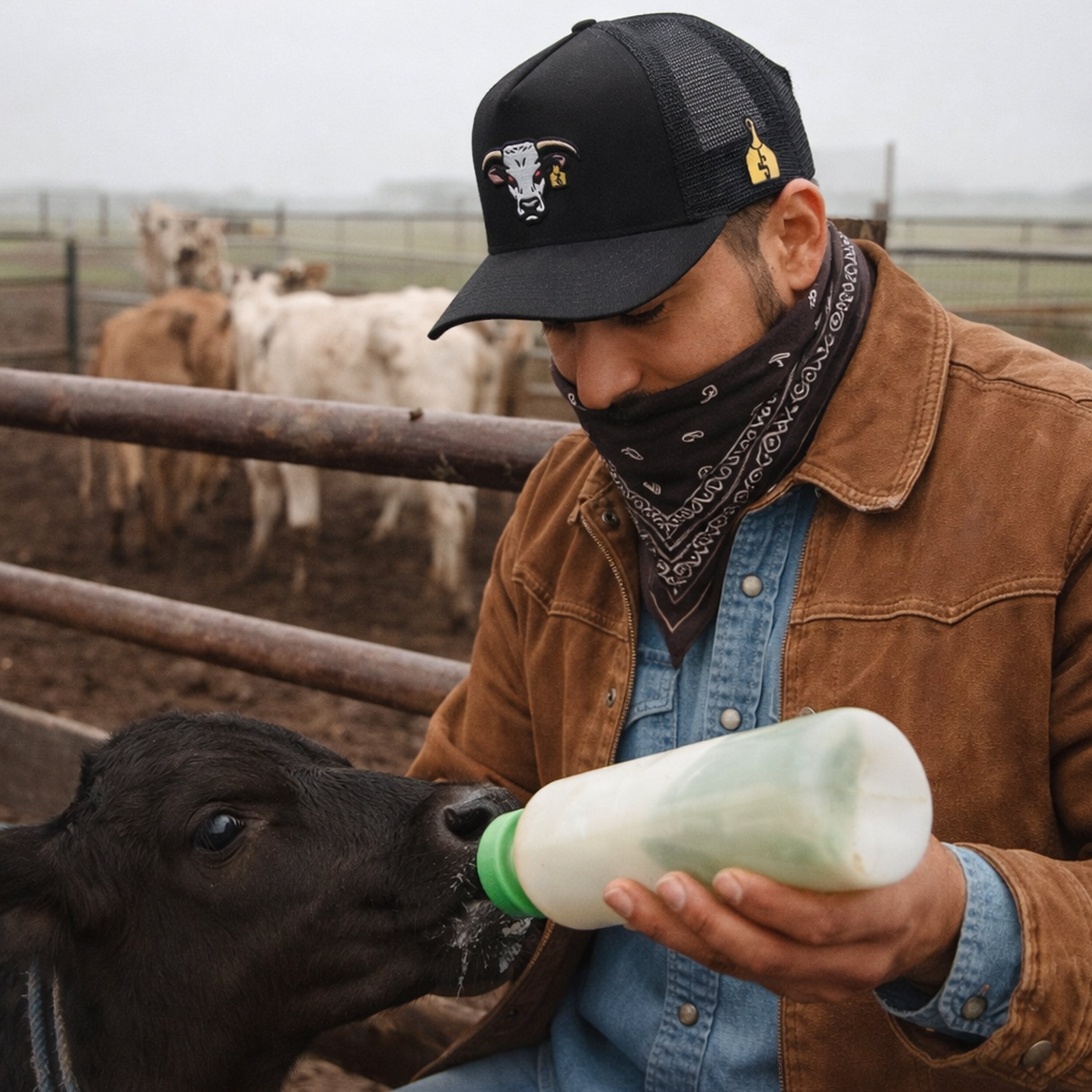 Gorra de camionero negra Mad Bull