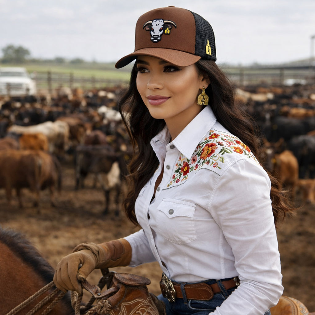 Gorra de camionero marrón Mad Bull