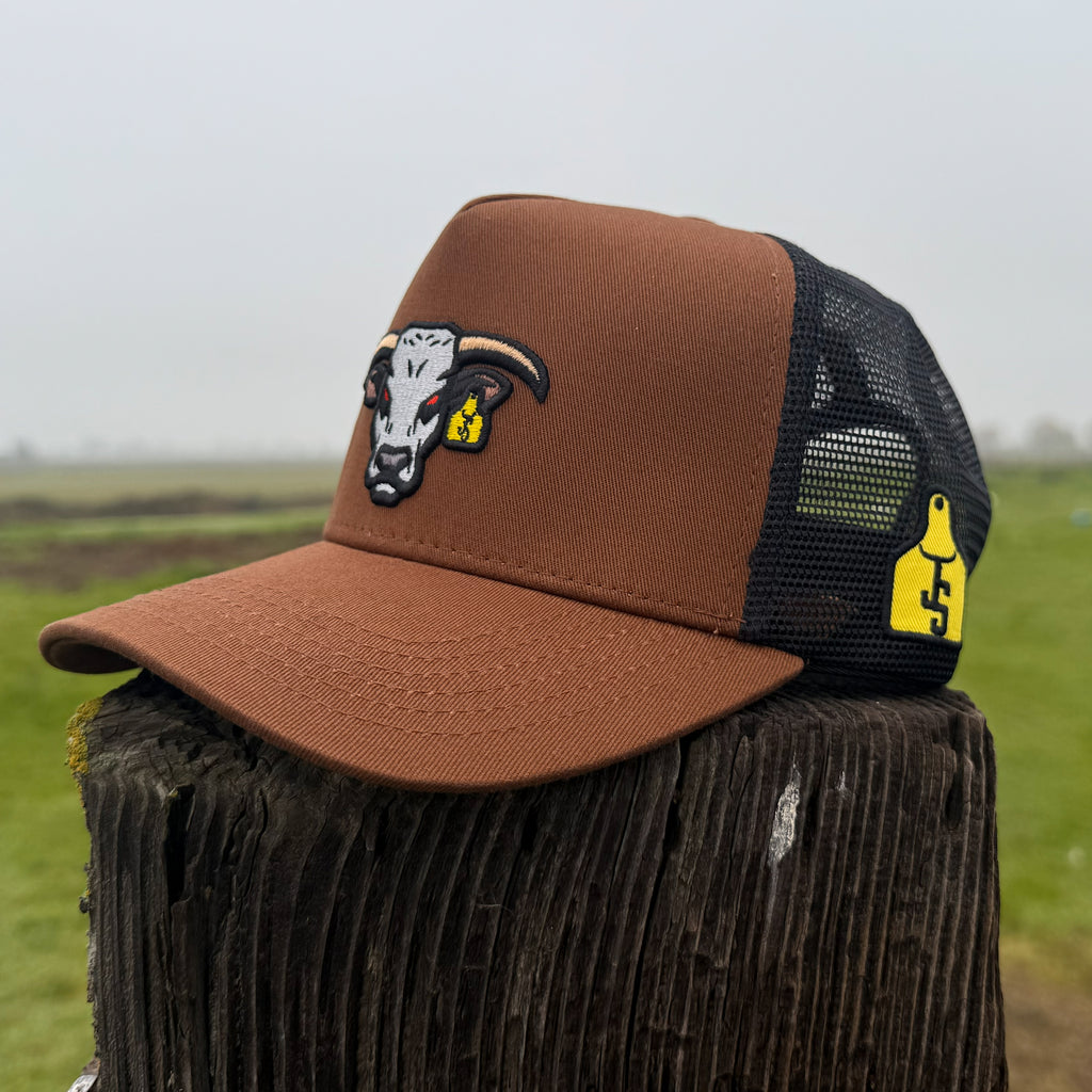 Gorra de camionero marrón Mad Bull