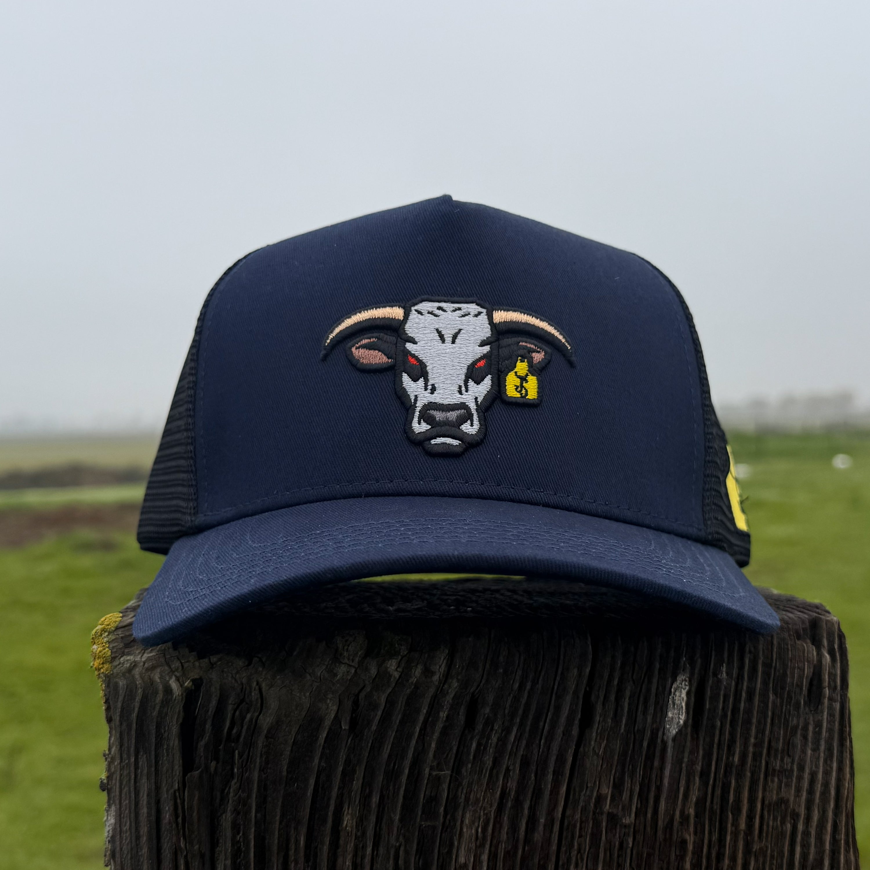 Gorra de camionero azul marino de Mad Bull