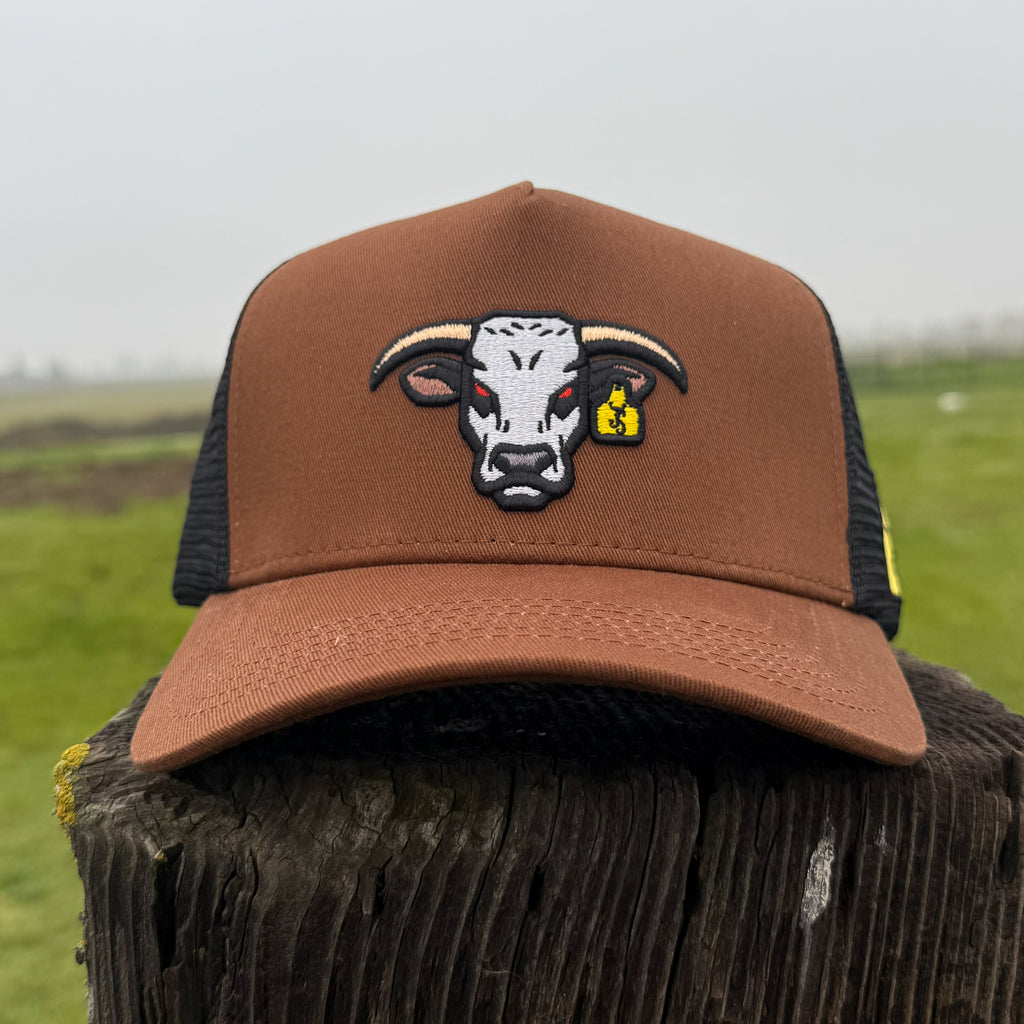 Gorra de camionero marrón Mad Bull