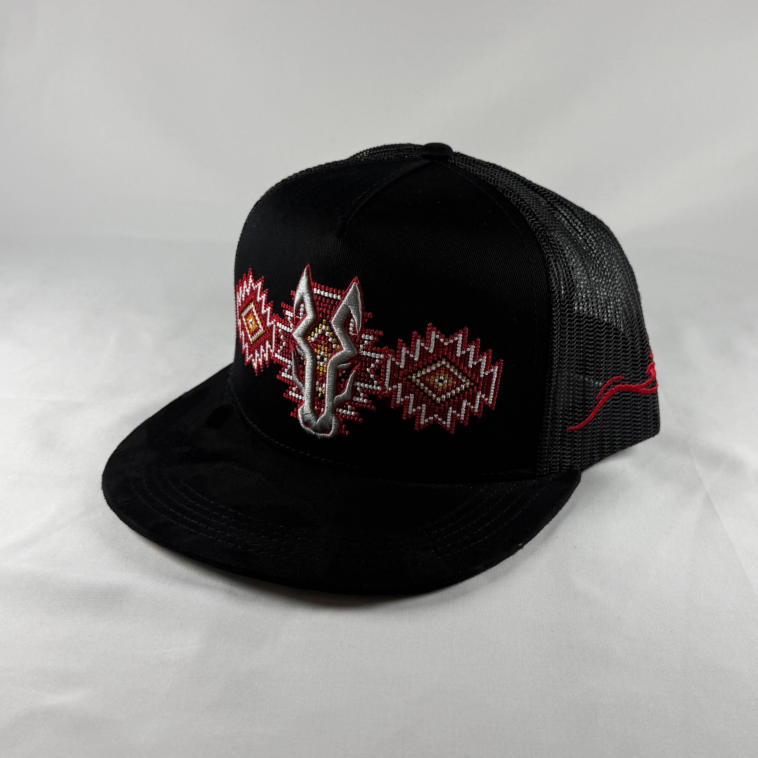 Azteca horizonte negra gorra vaquera snapback