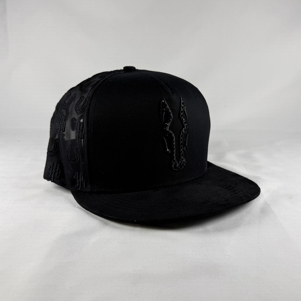 Herradura de caballo negro gorra vaquera snapback
