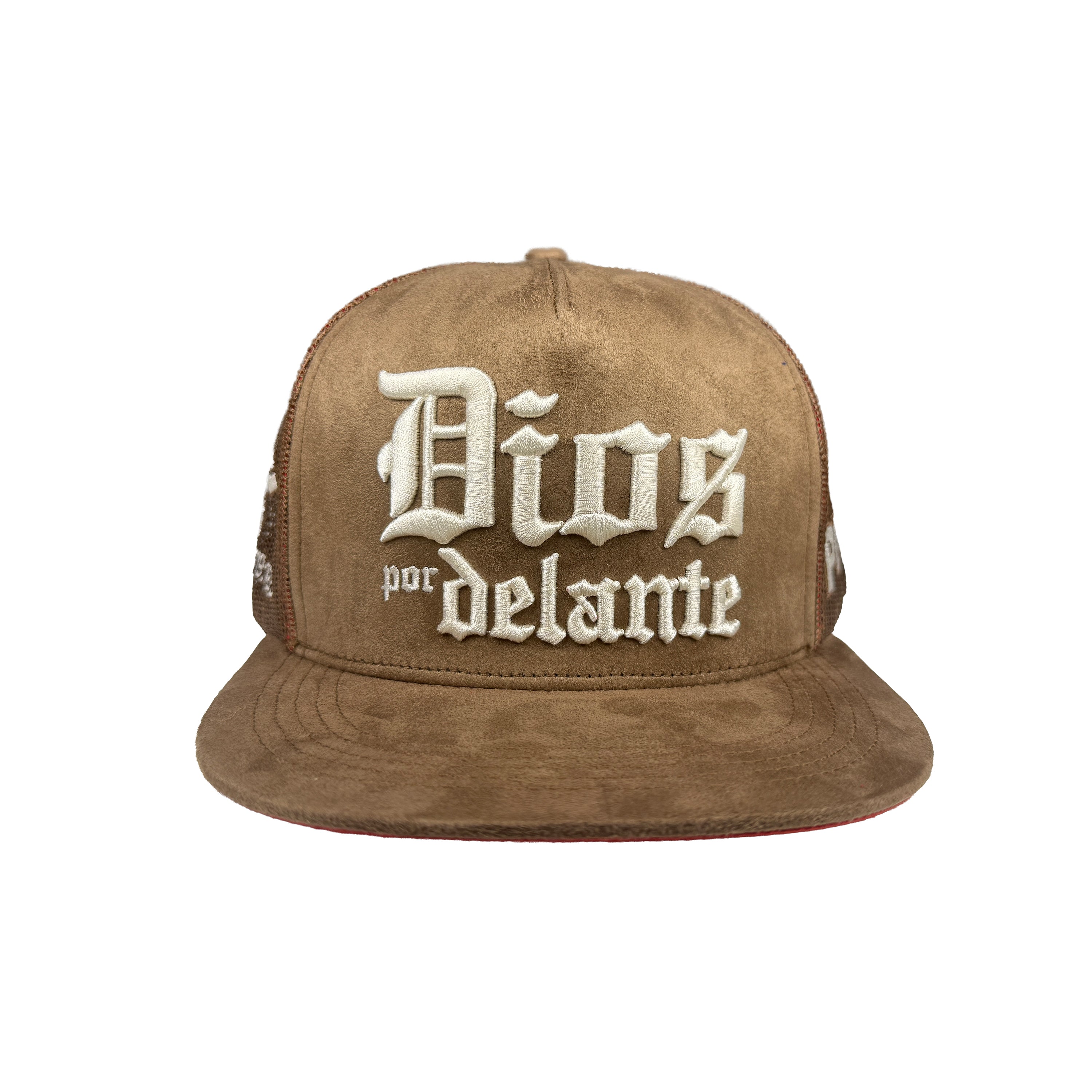 Dios por delante western snapback hat