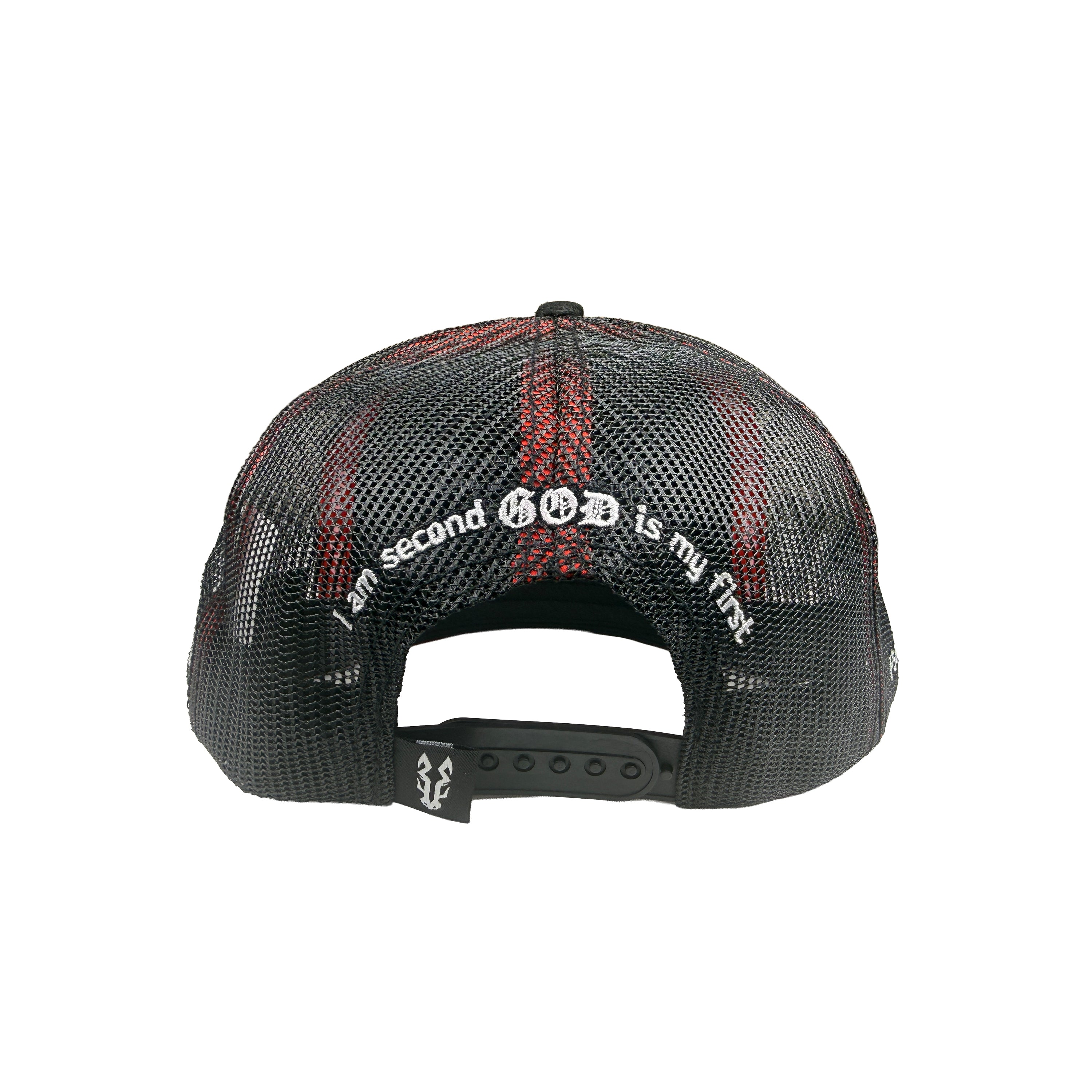 Dios por delante western snapback hat
