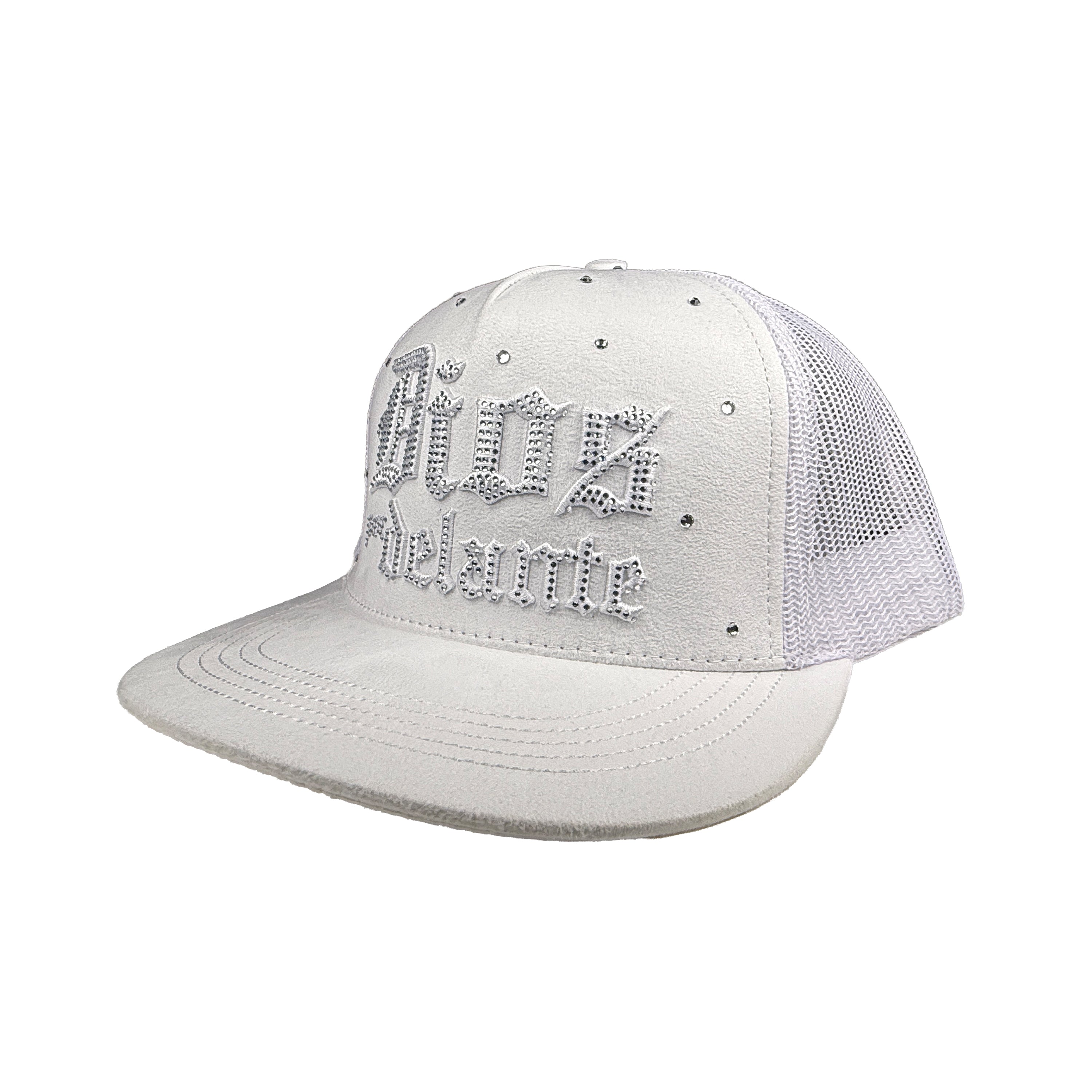 Dios por delante white western snapback