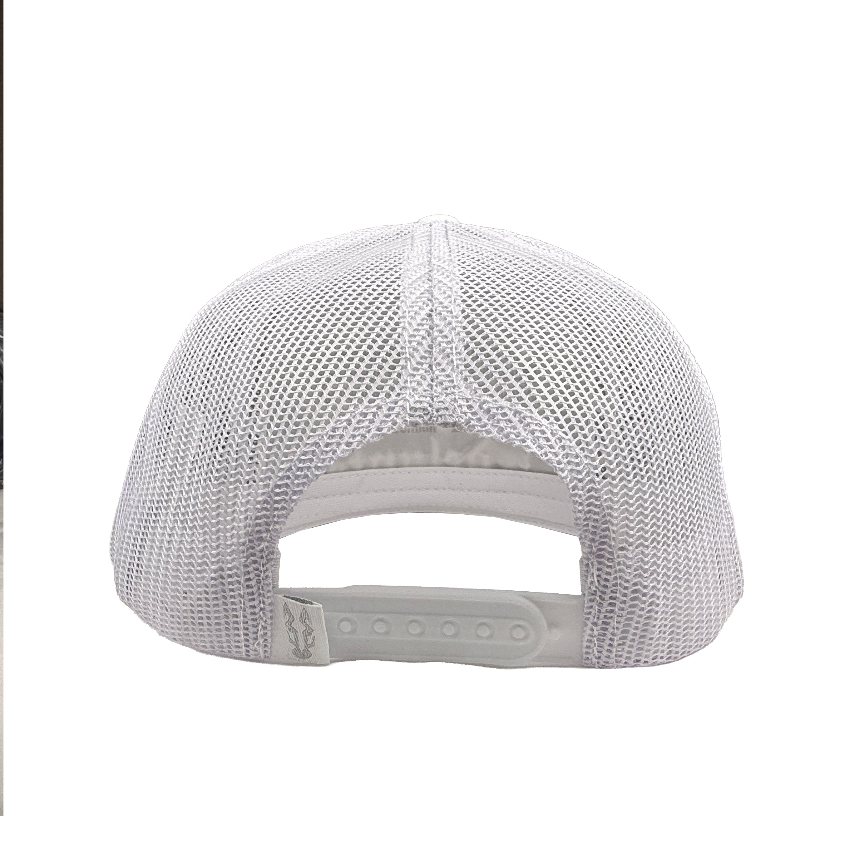 Dios por delante white western snapback