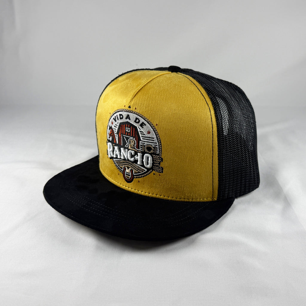 Vida de rancho dorada gorra vaquera snapback