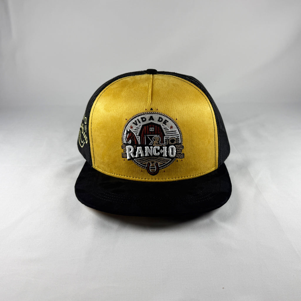 Vida de rancho dorada gorra vaquera snapback