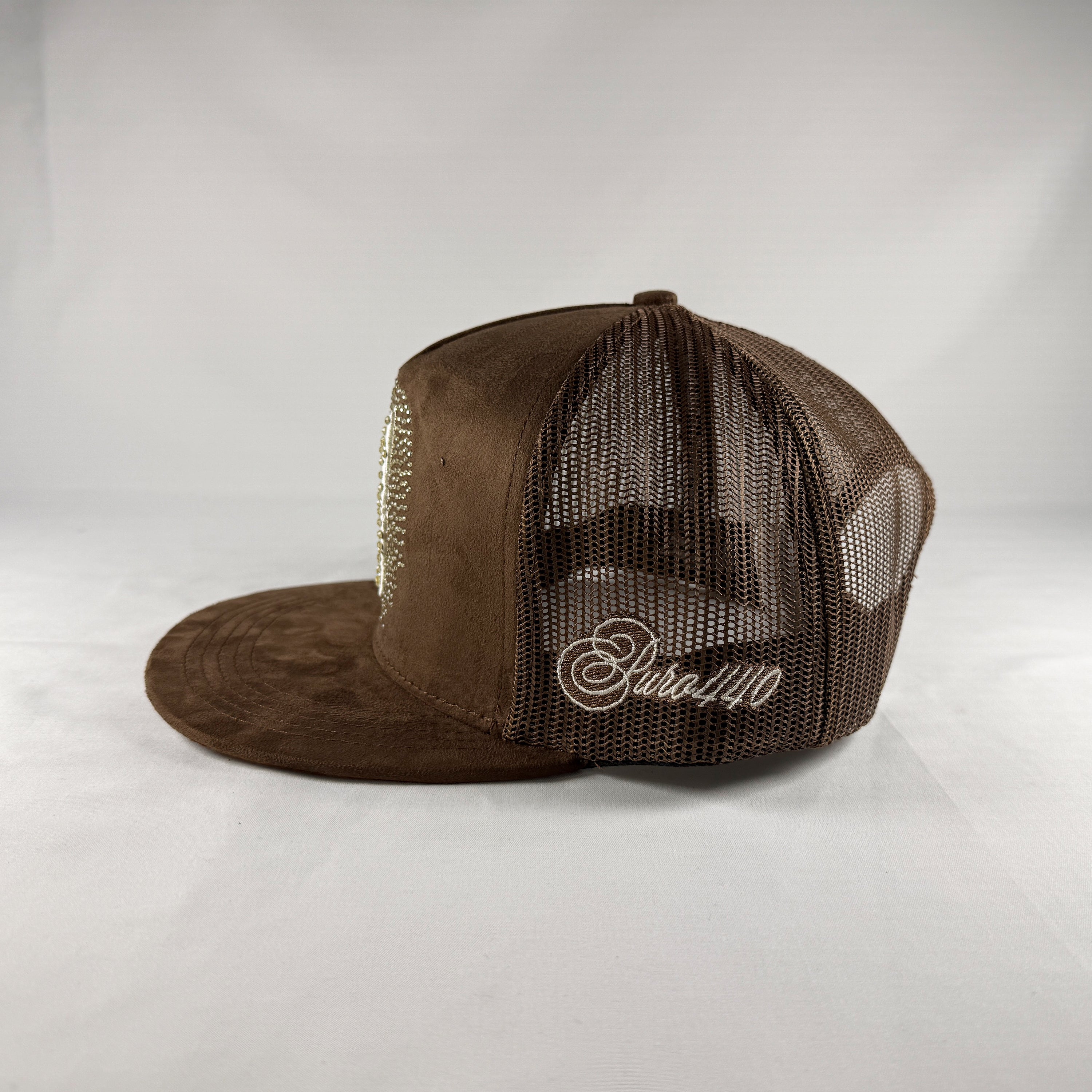 midnight sparks brown western snapback cap