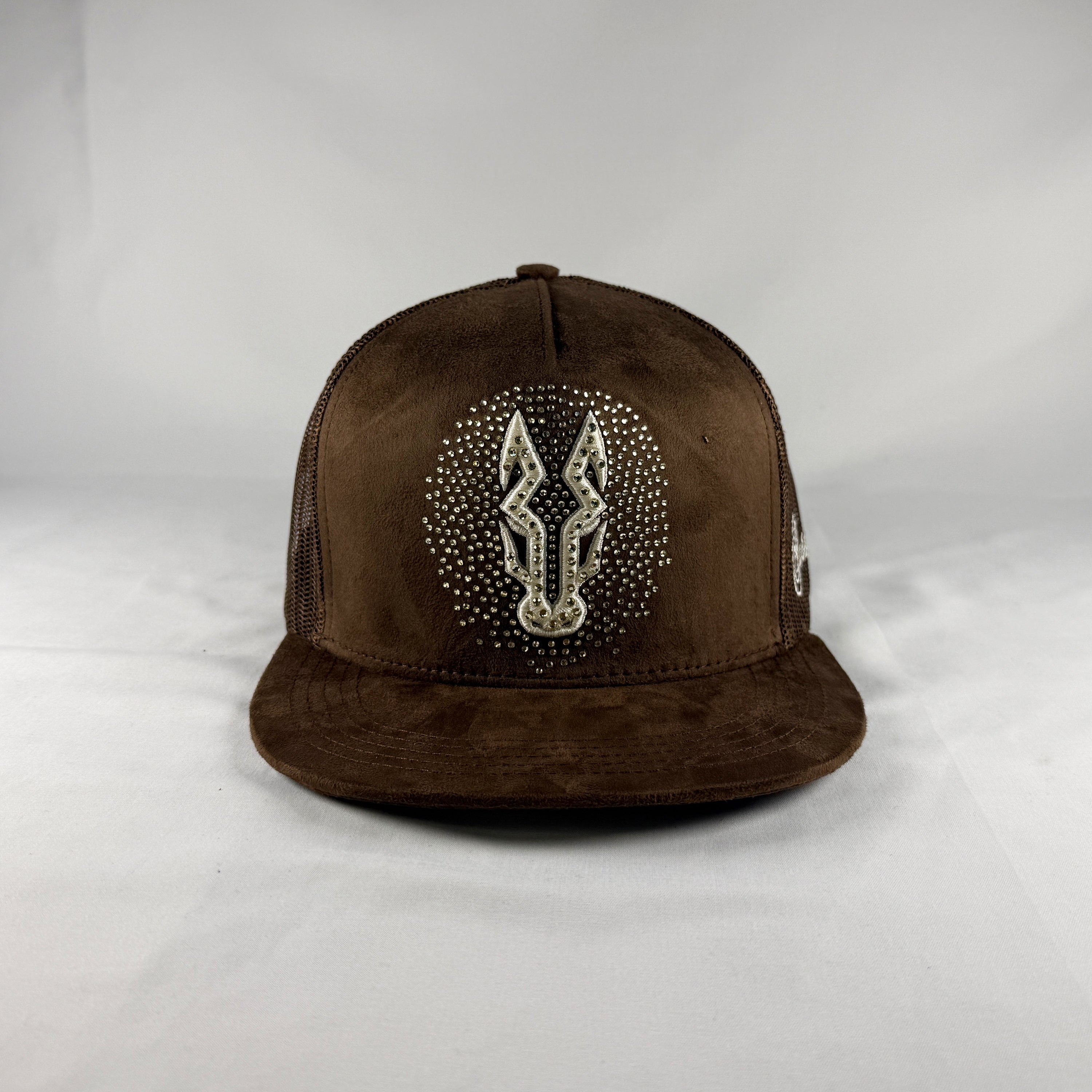 midnight sparks brown western snapback cap