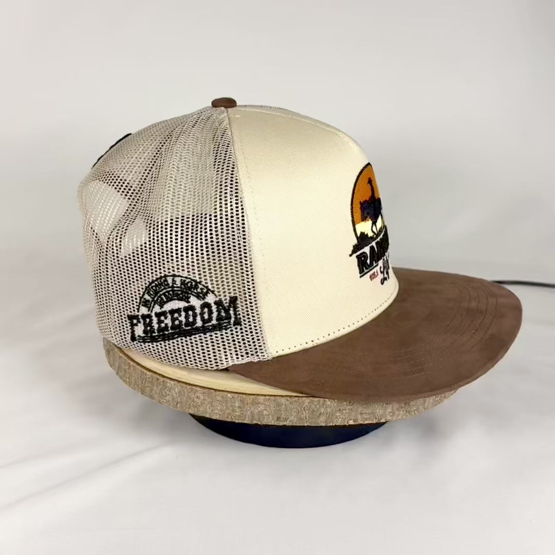 Ranch freedom western snapback cap