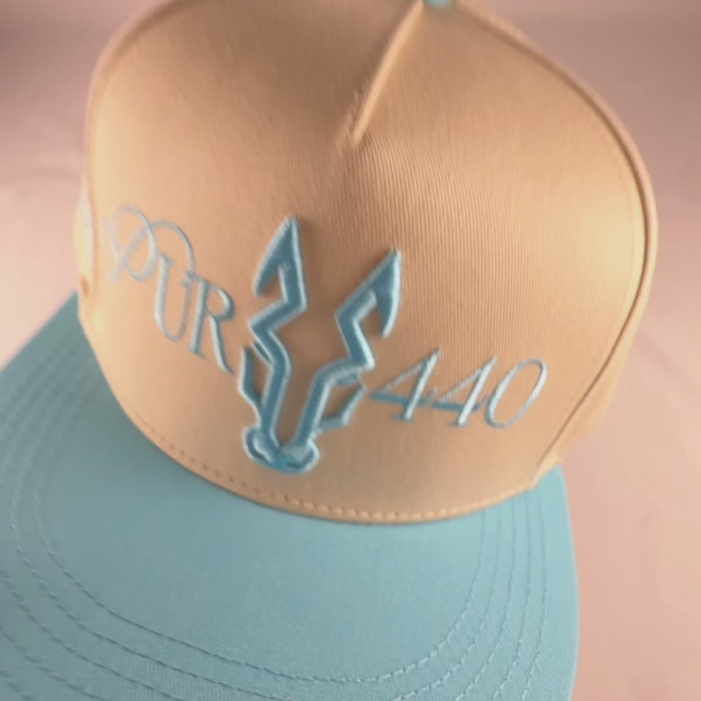 Cuarto de milla cielo gorra vaquera snapback