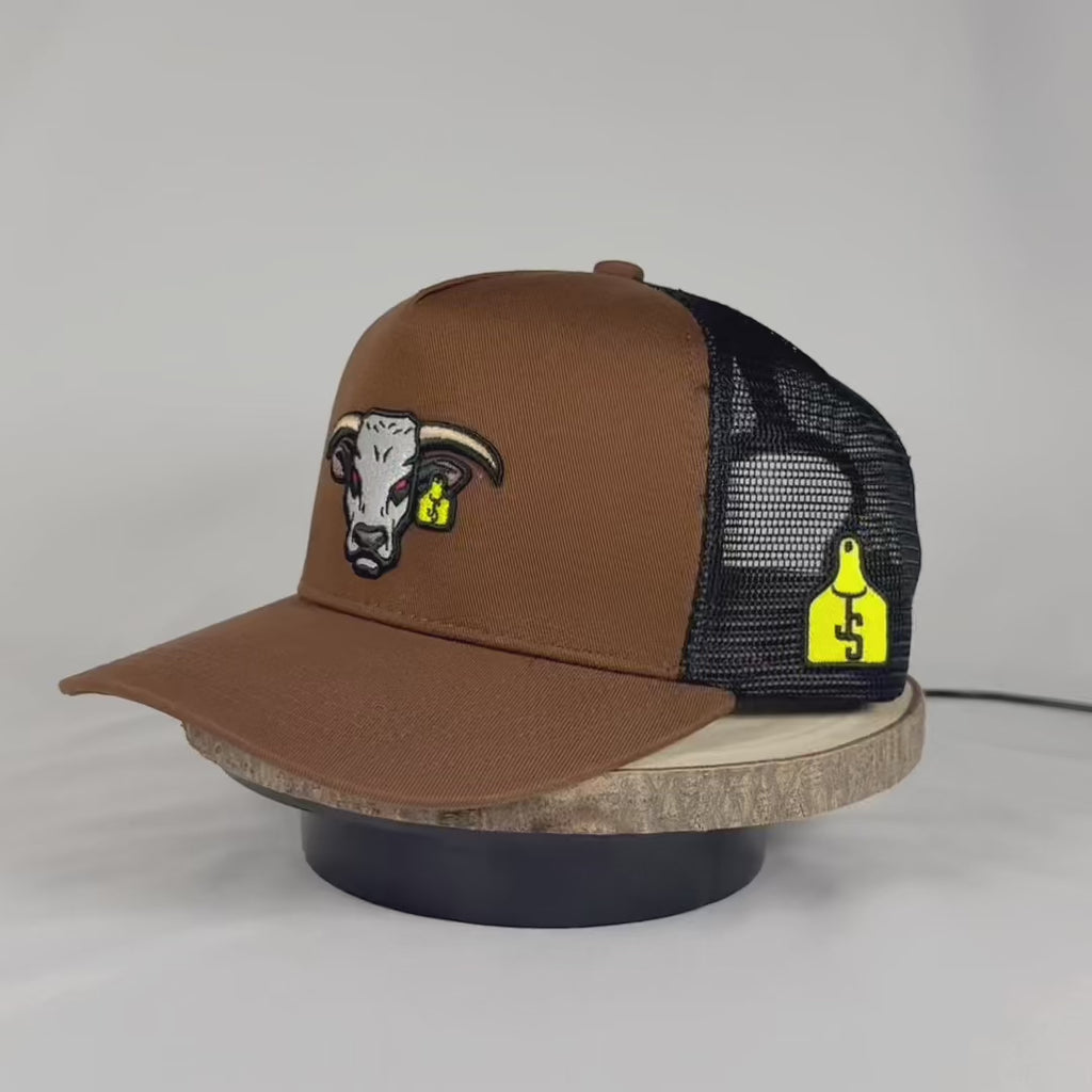 toro bravo gorra vaquera de camionero