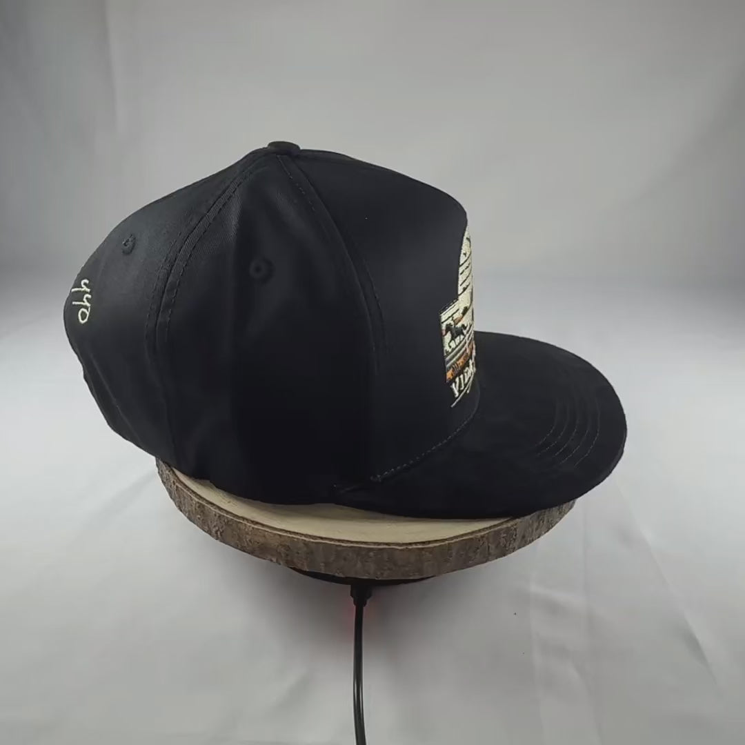 Sunset vida de rancho western snapback cap