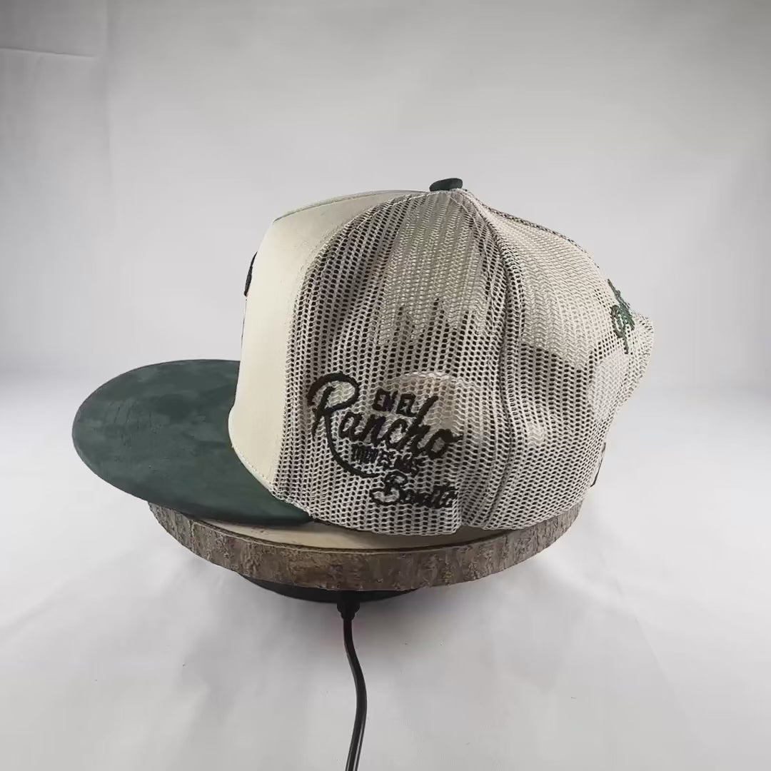 Ranch life hard ground western snapback cap