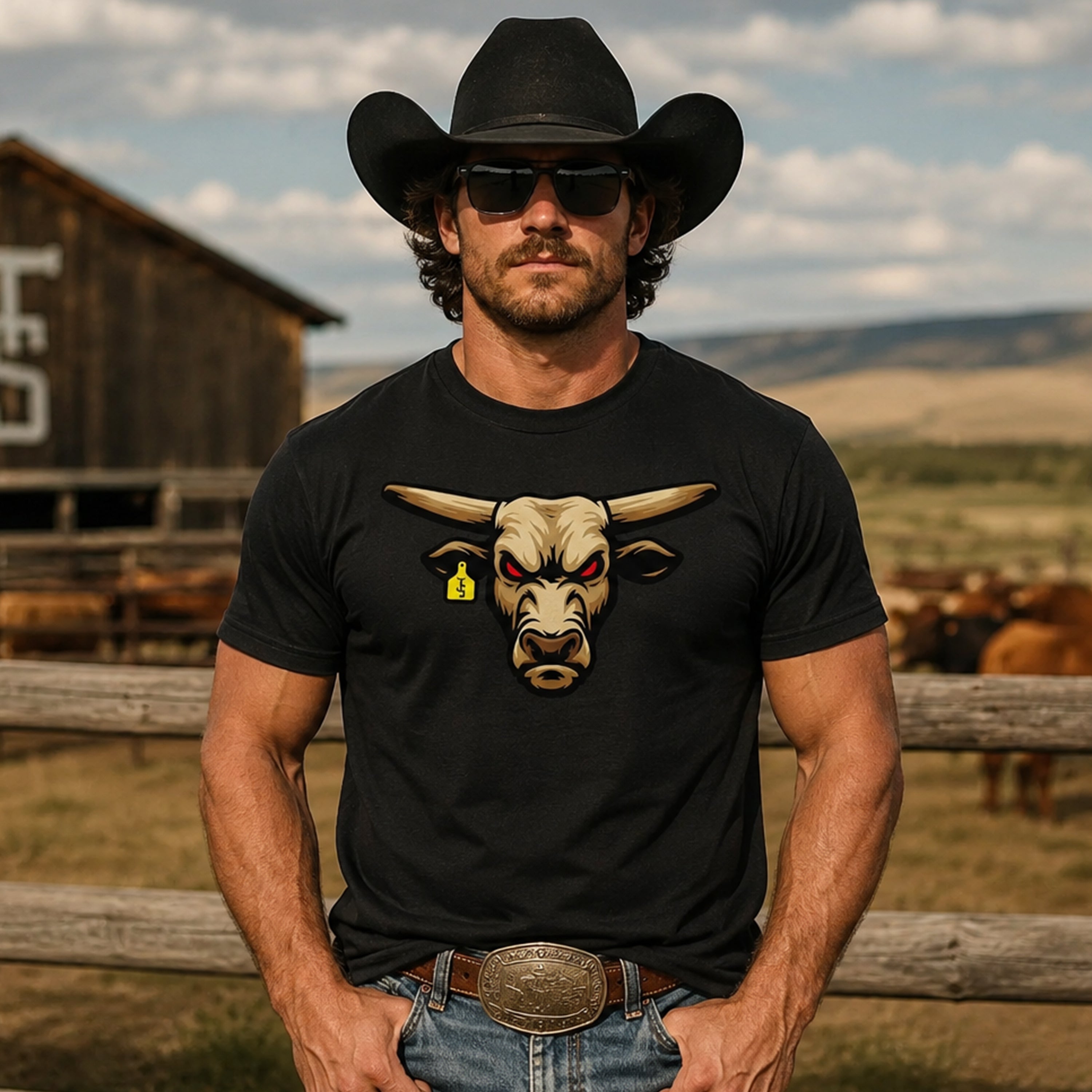 Mad bull 2 western Tshirt