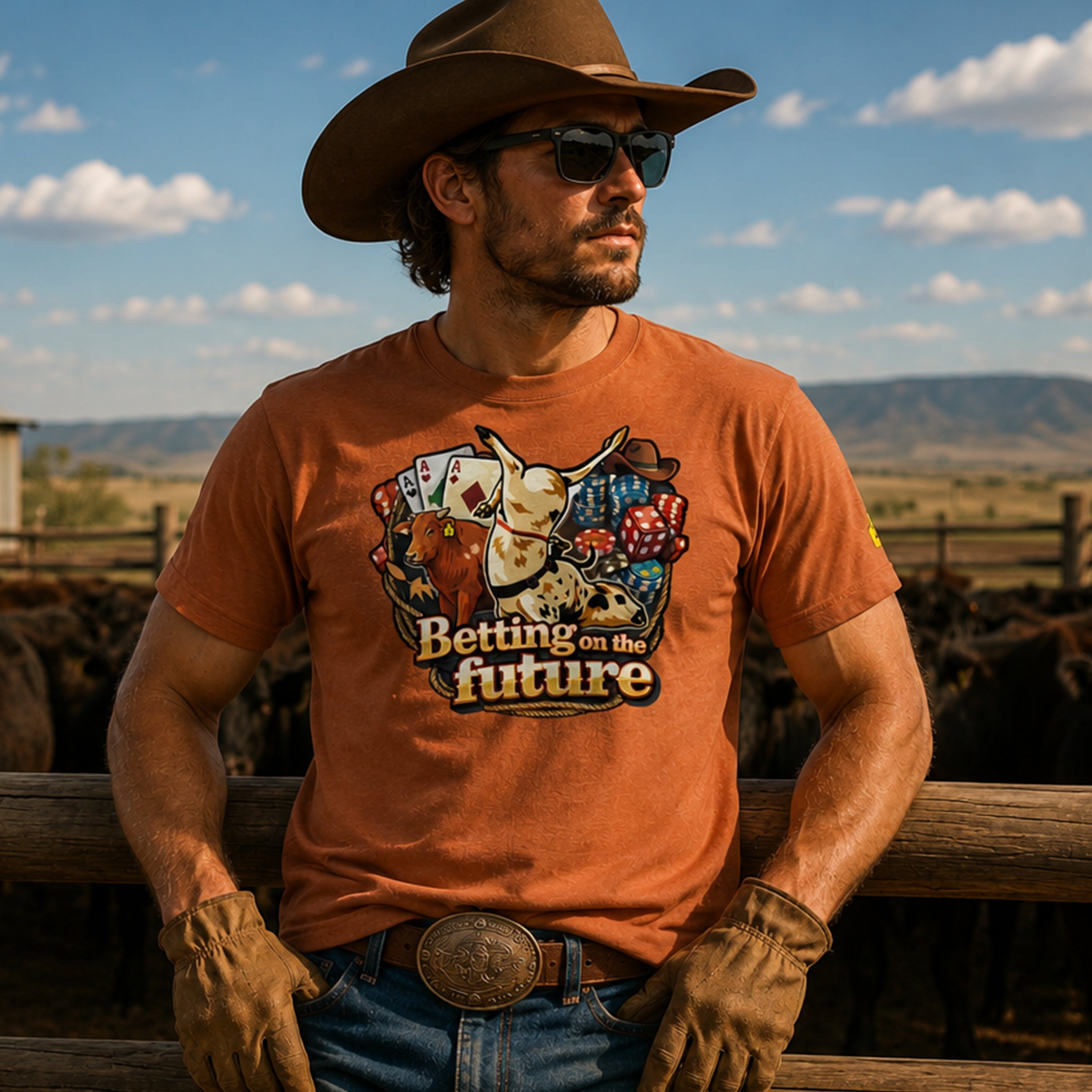 Betting on the future western Tshirt