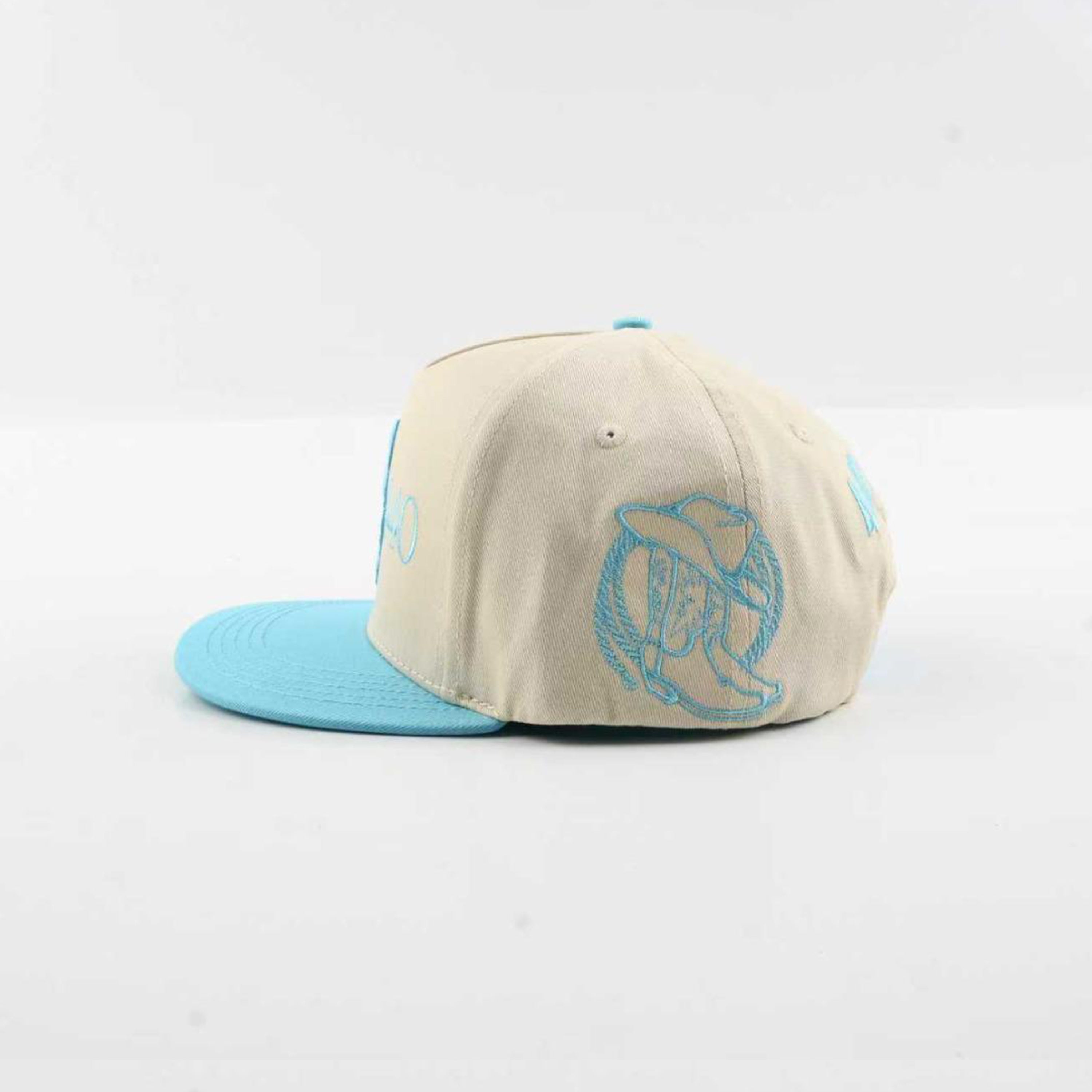 Quarter mile sky western snapback cap