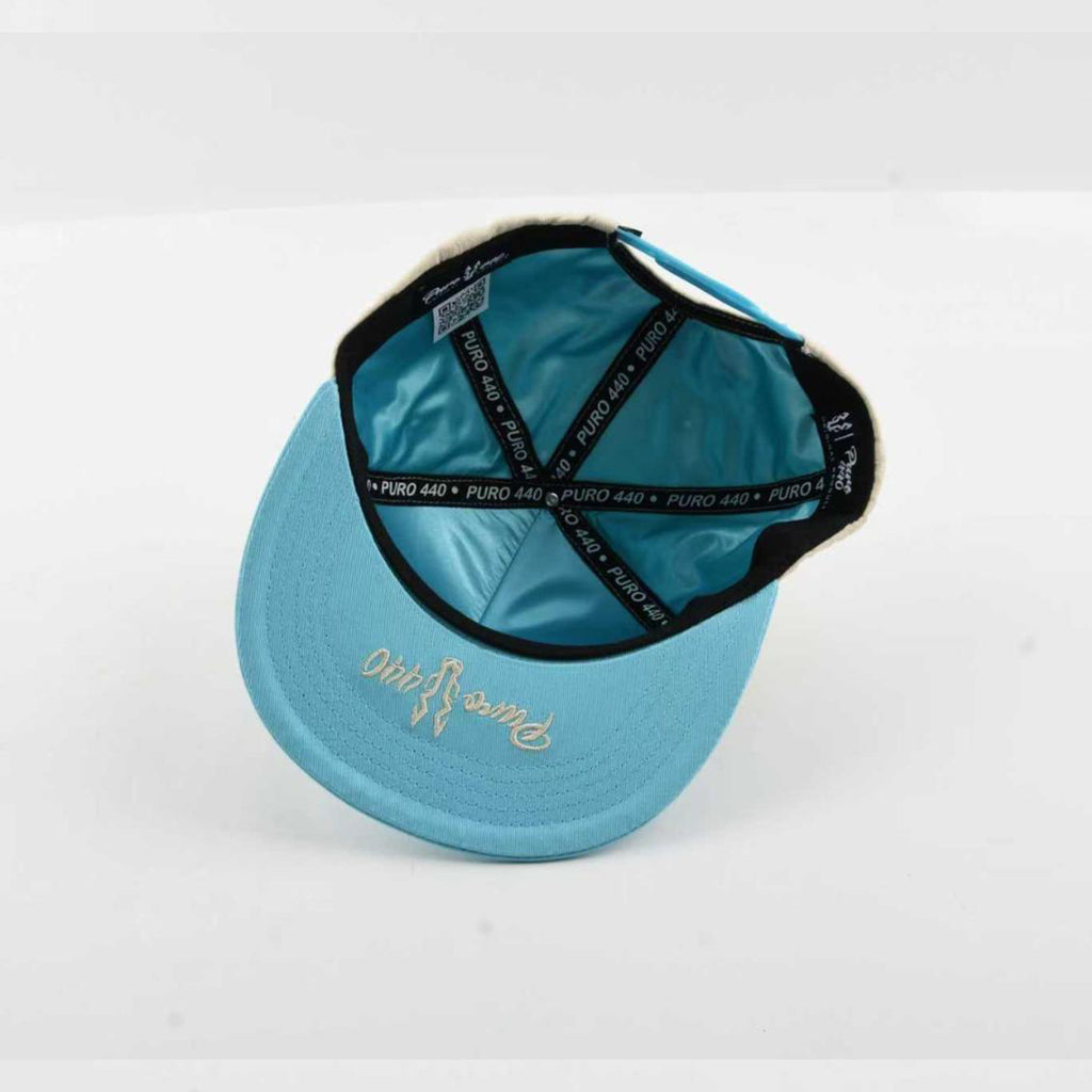 Cuarto de milla cielo gorra vaquera snapback