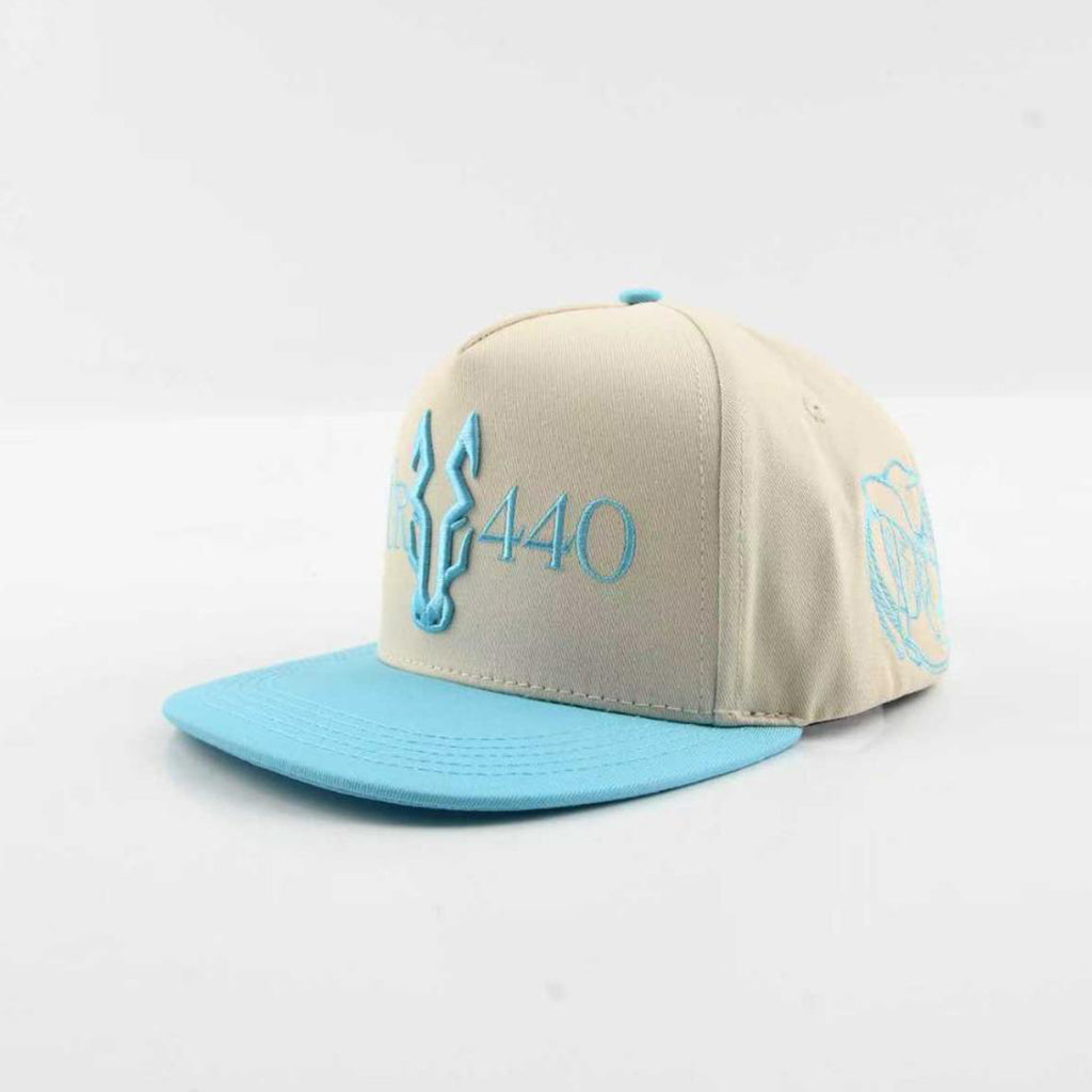 Cuarto de milla cielo gorra vaquera snapback