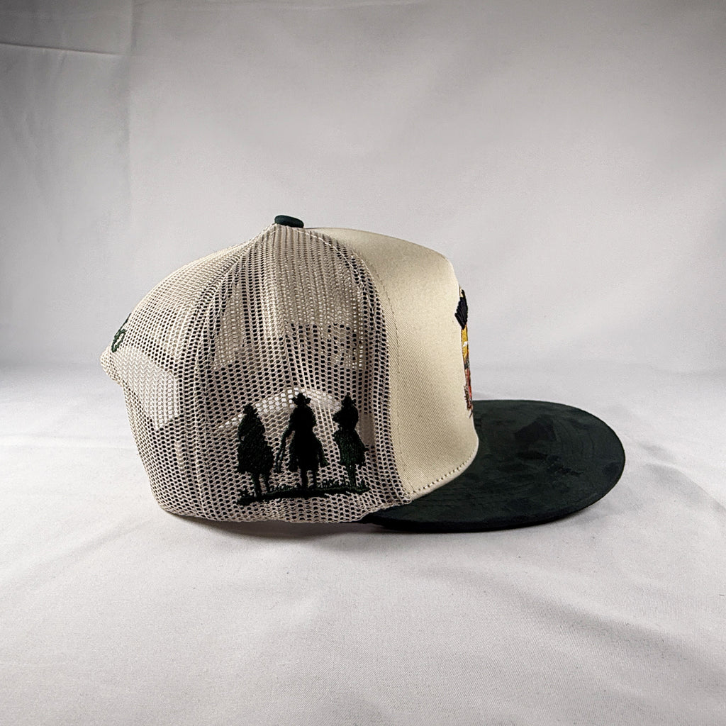 Ranch life hard ground western snapback cap