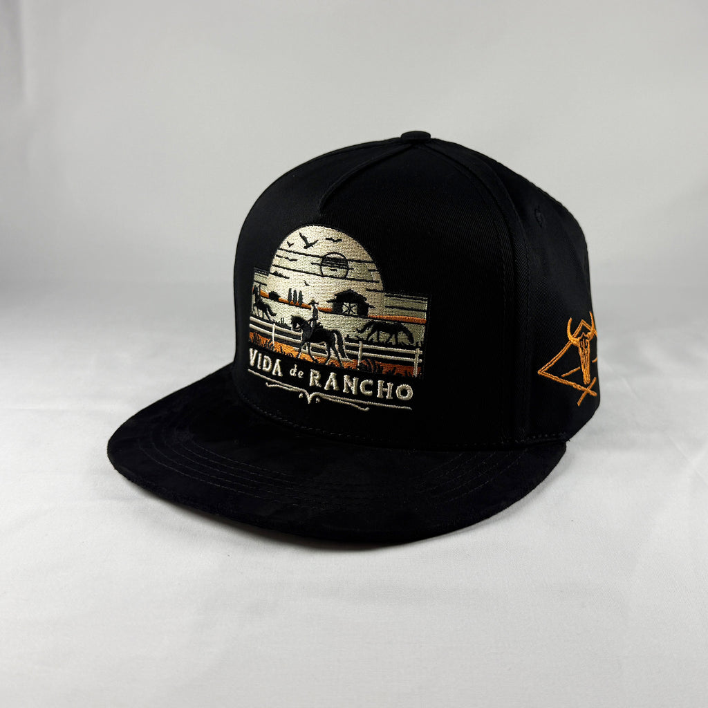 Atardecer vida de rancho gorra vaquera snapback